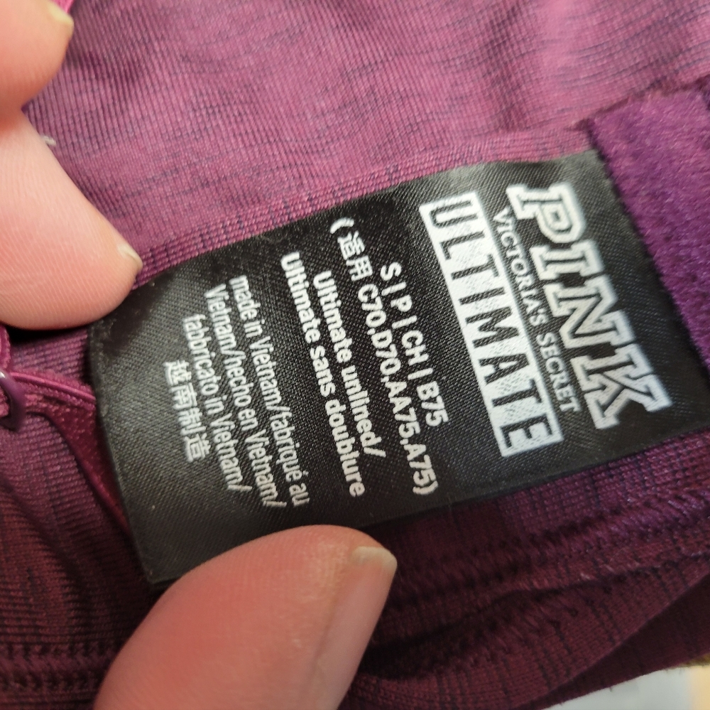 Pink Victoria's Secret‎ Ultimate Unlined Sports Bra Size Small - Picture 3 of 5